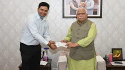 Rohit Sharma (Director, DLF Estate) and CM Manohar Lal Khattar- India TV Hindi