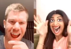 David Warner and Shilpa Shetty- India TV Hindi