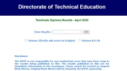 <p>TNDTE Tamil Nadu Diploma Result 2020 declared</p>- India TV Hindi