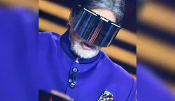 amitabh bachchan wears face shield on kbc 12 set - India TV Hindi