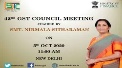 N Sitharaman will chair the 42nd GST Council meeting in New Delhi today- India TV Paisa