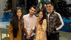 Yuzvendra Chahal Chahal and Dhanshree Verma were seen having dinner with Mahendra Singh Dhoni in Dub- India TV Hindi