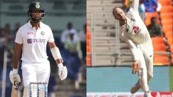 Cheteshwar Pujara and Jack Leach - India TV Hindi