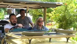 salman khan Out on a safari with bodyguard shera and actress bina kak- India TV Hindi