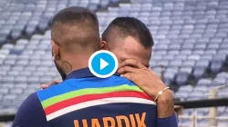 Krunal Pandya emotional after playing a stormy innings of 58 runs, Hardik embraced and handled- India TV Hindi