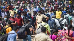 Migrant workers Mumbai Lokmanya Tilak Terminus Railway station to board trains to UP Bihar Jharkhand- India TV Hindi