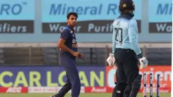 ICC awards Bhuvneshwar Kumar for performing well against England - India TV Hindi