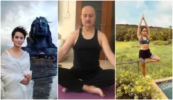 international yoga day 2021 from anupam kher to sara ali khan perform yoga asanas- India TV Hindi