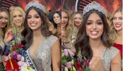 Miss Universe 2021 Harnaaz Sandhu Gave First Reaction After Winning Crown chak de phatte india- India TV Hindi