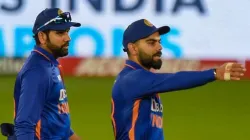 File photo of Rohit Sharma (left) with Virat Kohli.- India TV Hindi