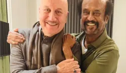 Anupam Kher meets Rajinikanth in Ayodhya ahead of ram mandir pran pratishtha- India TV Hindi