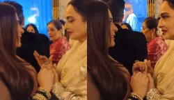 rekha kissed richa chadha baby bump and blessed her in heeramandi screening- India TV Hindi