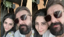 Sanjay Dutt and Maanayata Dutt shared cozy photos of romantic dinner date- India TV Hindi