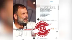 Rahul Gandhi, Rahul Gandhi Fact Check, Rahul Gandhi Constitution - India TV Hindi