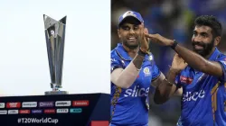 T20 World Cup Trophy And Jasprit Bumrah- India TV Hindi