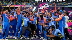 Indian Team After Winning T20 World Cup 2024 Trophy- India TV Hindi