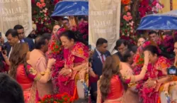 Nita Ambani Mother At Anant and Radhika Mameru Ceremony- India TV Hindi