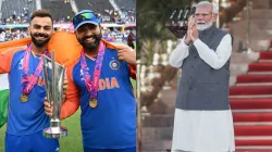 pm narendra modi rohit sharma virat kohli - India TV Hindi