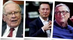 Warren Buffett, Elon Musk and Bill Gates- India TV Paisa