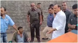 Ajit Pawar stopped the convoy after Seeing road accident got down from the car and helped the injure- India TV Hindi