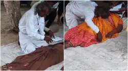 MAINPURI baba removes stones by sucking the navel video went viral the officials raised objection- India TV Hindi