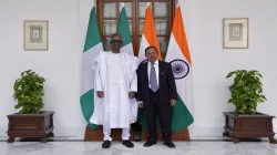 India NSA Ajit Doval (R) and Nigeria NSA Nuhu Ribadu (L)- India TV Hindi