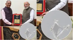 Diamond businessman Govind Dholakia presented Navbharat Ratna to PM Narendra Modi- India TV Hindi