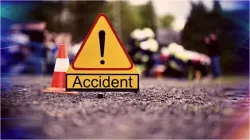 ASI died in a road accident the driver fled after the collision broken number plate was found at the- India TV Hindi