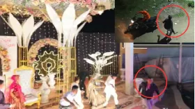 महाराष्ट्र: शादी समारोह में दूल्हे पर चाकू से हमला, ड्रोन कैमरे में कैद हुई वारदात, देखें VIDEO