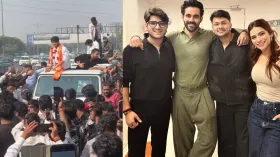 मृदुल तिवारी के स्वागत में नोएडा में हुआ चक्काजाम, सड़क पर जुटे सैकड़ों फैन, अभिषेक-आवेज संग हुआ रीयूनियन