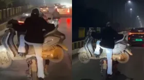 बाइक पर इंसान को तो हजारों बार देखा होगा मगर क्या कभी स्कूटी देखी है? वायरल Video कर देगा हैरान