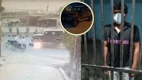 पेट्रोल पंप पर बिना पैसे दिए ही फरार हुआ थार चालक, पीछा करने पर मोटरसाइकिल को 5 किलोमीटर तक घसीटा-VIDEO