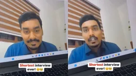 इससे छोटा इंटरव्यू नहीं देखा होगा आपने, वायरल हो रहा है मजेदार Video