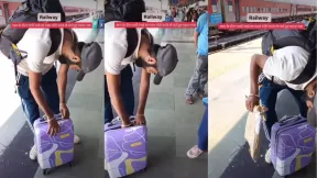 रेलवे की चादरें चुराते रंगे हाथ पकड़ा गया कपल, Video बनने लगा तो महिला बोली- 'TTE ने एक्स्ट्रा चार्ज लिया इसलिए...'