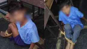 आंध्र प्रदेश: अनंतपुर जिले में सरकारी स्कूल की ज्यादती, शैतानी कर रहे छात्रों को रस्सी से बांधा