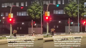 Video : भारतीय महिला ने सिंगापुर में रात 1 बजे का शेयर किया वीडियो, पैदल यात्रा कर रहे शख्स को देखकर कही ये बात 