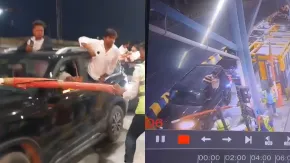 CCTV Video: ग्रेटर नोएडा के टोल प्लाजा पर हूटर बजाते हुए तोड़े बैरियर, एक दर्जन गाड़ियां निकाली, टोलकर्मी को पीटा