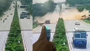 किसी फिल्मी सीन से कम नहीं है ये एक्सीडेंट, आपस में कई गाड़ियां टकराईं; VIDEO आया सामने
