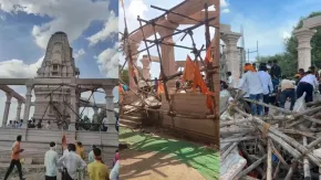 VIDEO: परभणी में मंदिर के निर्माणाधीन सभागार का पिलर गिरा, 5 की मौत, 18 श्रद्धालु घायल; PM मोदी ने जताया दुख