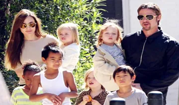 angelina jolie and brad pitt with thier children- India TV Hindi