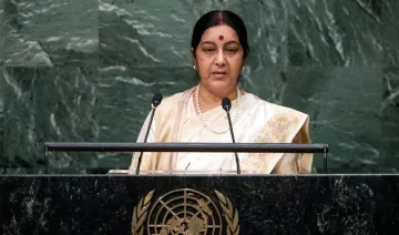 sushma swaraj to speak on terrorism at united nations- India TV Hindi