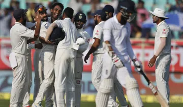 Jayant Yadav Celebrating His Maiden Test Wicket | AP Photo- India TV Hindi
