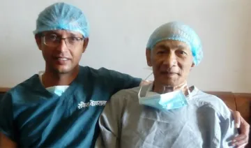 Charles Sobhraj with Dr. Koirala | Twitter- India TV Hindi