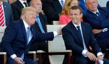 Donald Trump and Emmanuel Macron | AP Photo- India TV Hindi