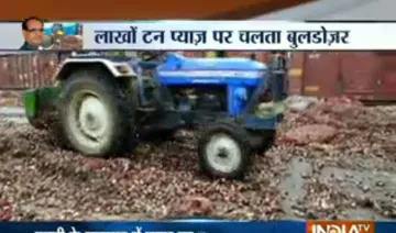 Bulldozer on Onion- India TV Hindi