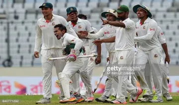 Bangladeshi celebrateे after winning the first Test...- India TV Hindi