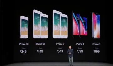 एप्‍पल ने 999 डॉलर में लॉन्‍च किया iPhone X, iPhone 8, 8+, स्‍मार्टवॉच सीरीज-3 और एप्‍पल टीवी भी हुए लॉन्‍च- India TV Paisa