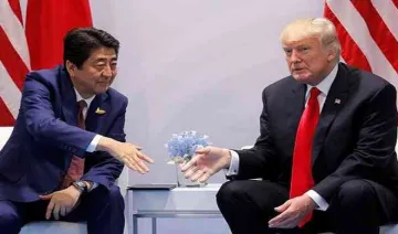 trump and abe discussed threat rising through north korea- India TV Hindi