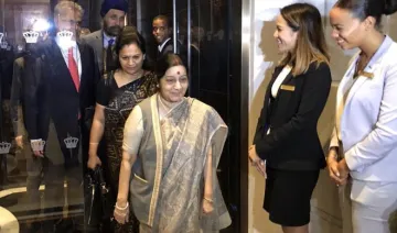 Sushma Swaraj in New York to attend UNGA session,...- India TV Hindi