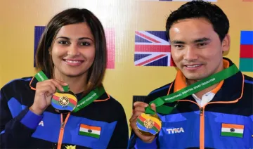 Heena and Jitu win Air Pistol Mixed Team event- India TV Hindi